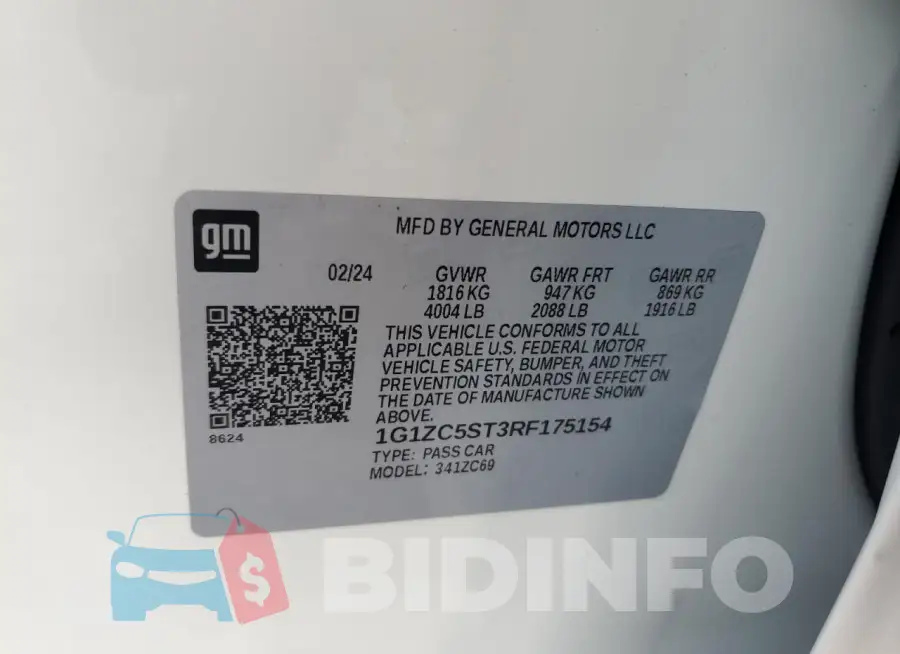 1G1ZC5ST3RF175154 Photo# 13