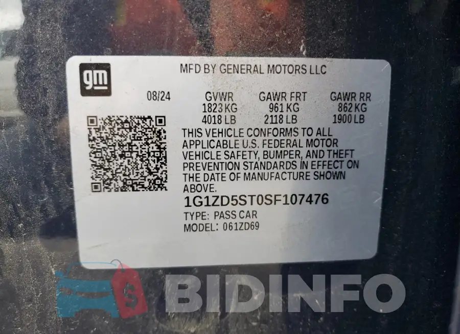 1G1ZD5ST0SF107476 Photo# 12