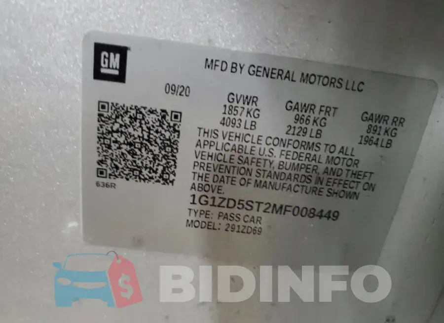 1G1ZD5ST2MF008449 Photo# 13
