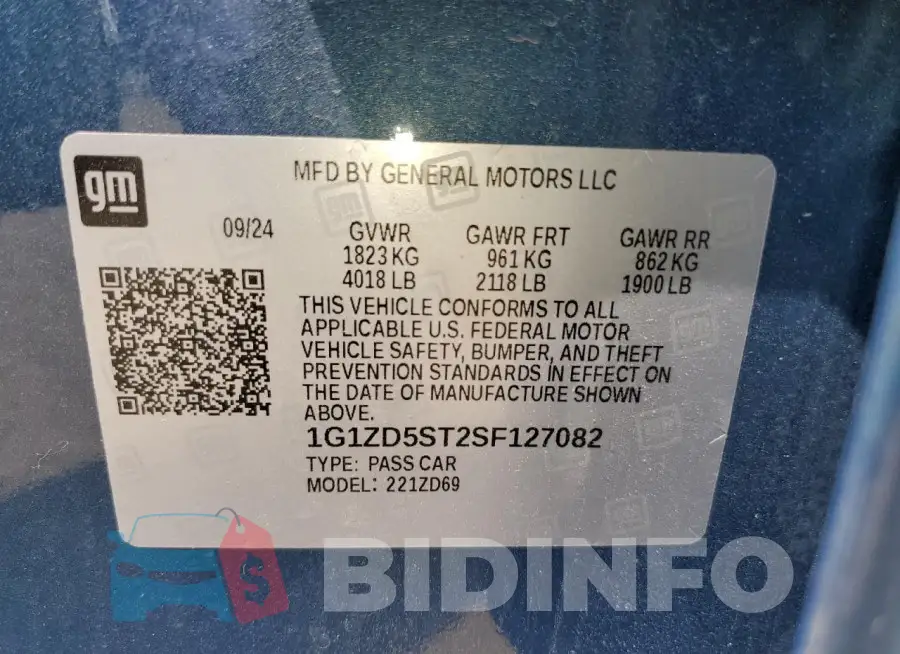 1G1ZD5ST2SF127082 Photo# 12