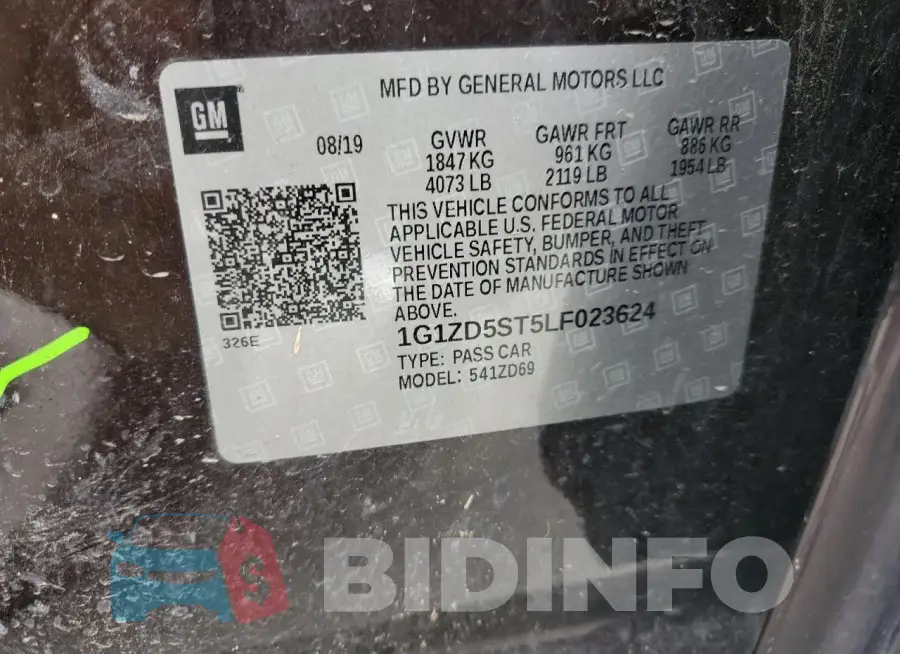 1G1ZD5ST5LF023624 Photo# 12