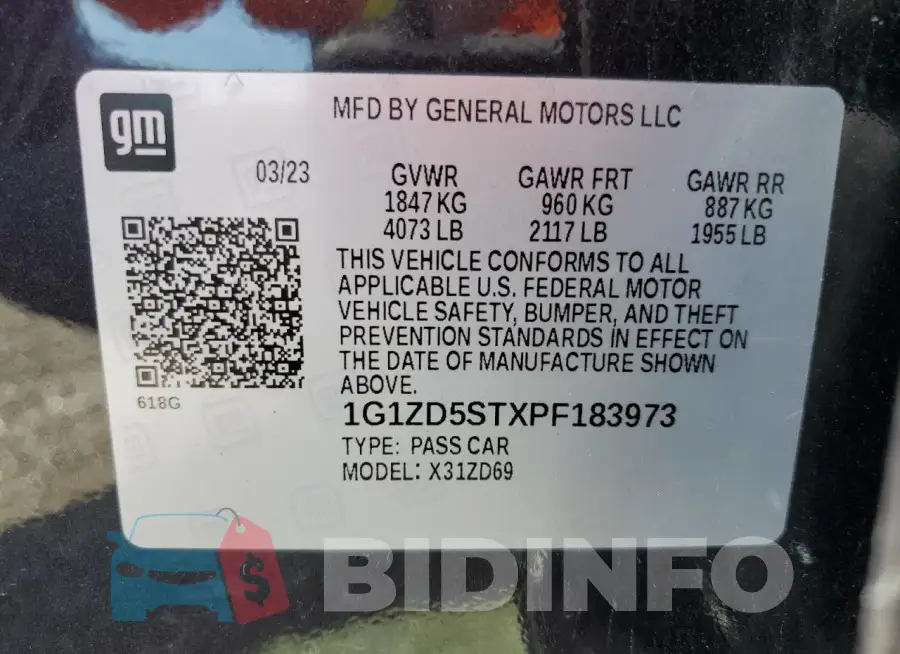 1G1ZD5STXPF183973 Photo# 13