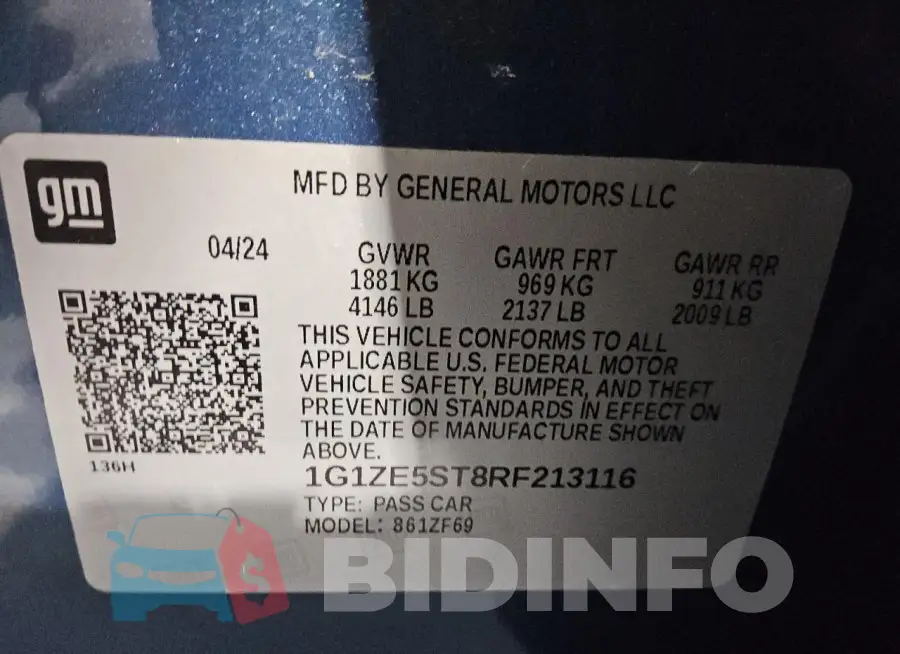 1G1ZE5ST8RF213116 Photo# 12