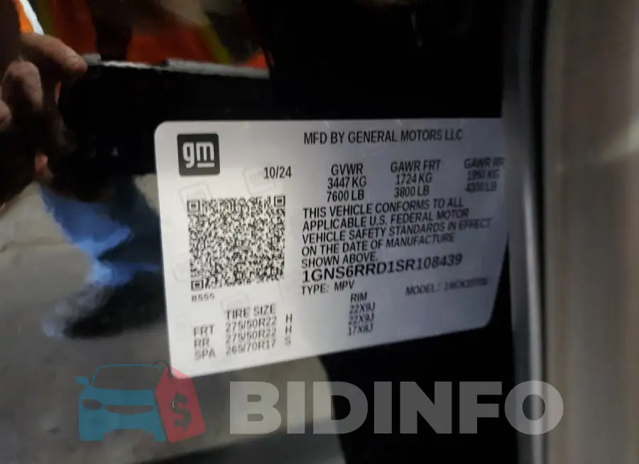 1GNS6RRD1SR108439 Photo# 14