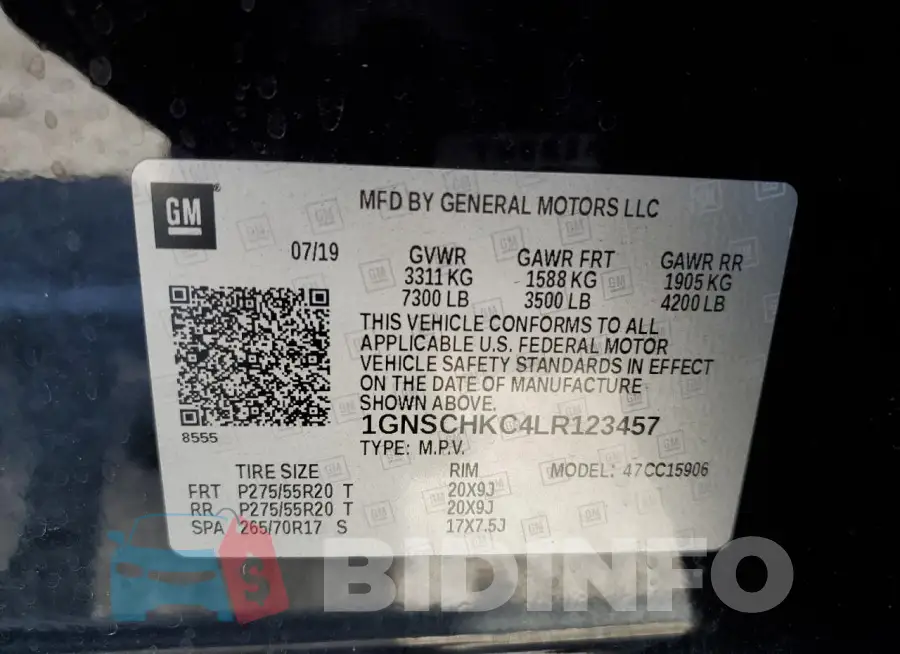 1GNSCHKC4LR123457 Photo# 13