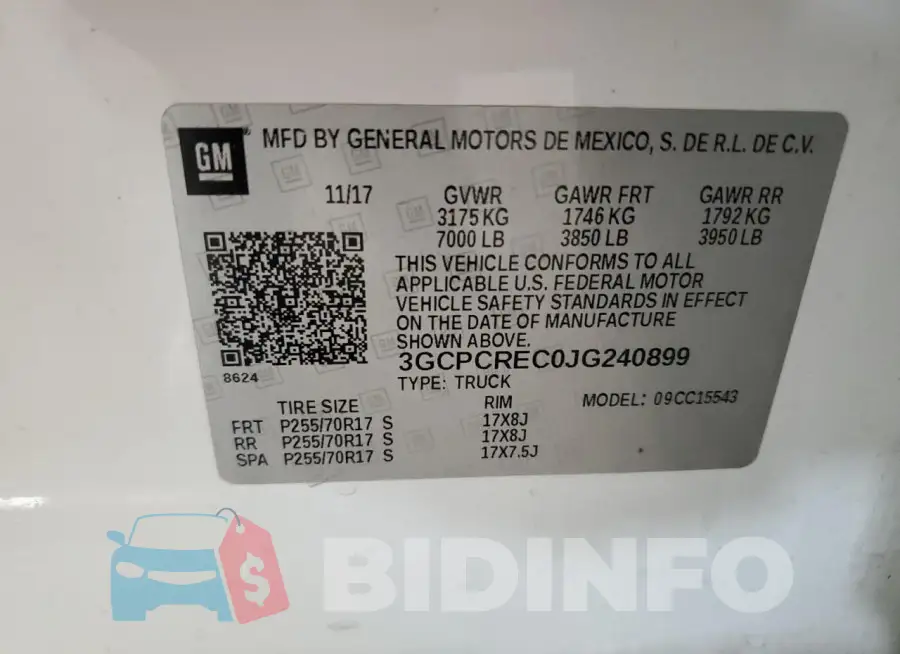 3GCPCREC0JG240899 Photo# 12