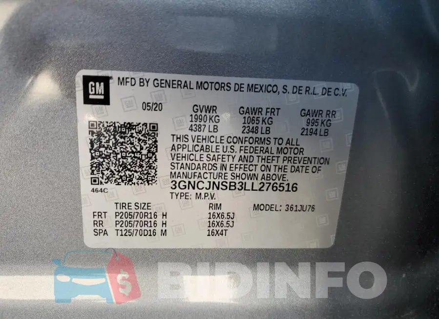 3GNCJNSB3LL276516 Photo# 13