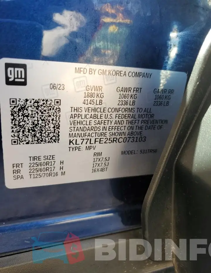 KL77LFE25RC073103 Photo# 12