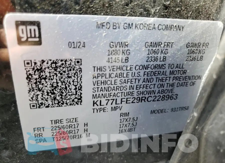 KL77LFE29RC228963 Photo# 13