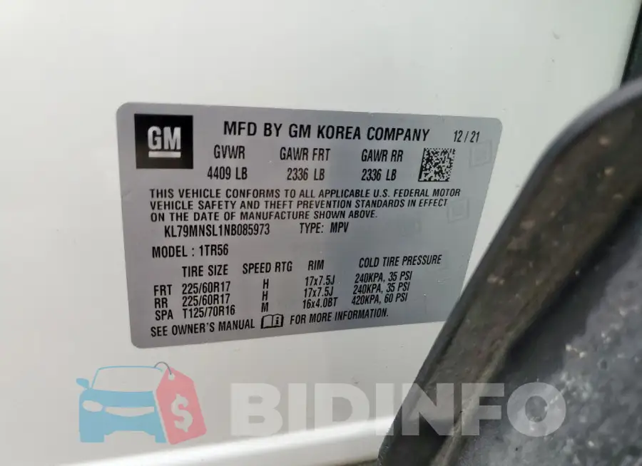 KL79MNSL1NB085973 Photo# 12