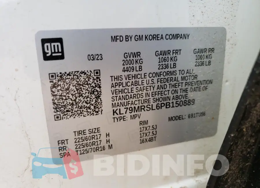KL79MRSL6PB150889 Photo# 13