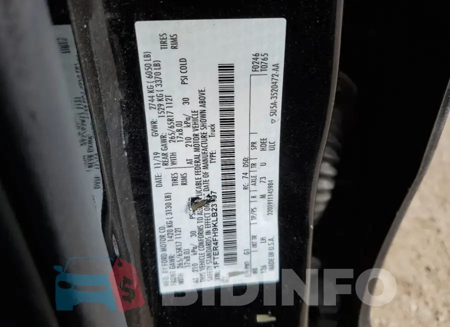 1FTER4FH9KLB23197 Photo# 12