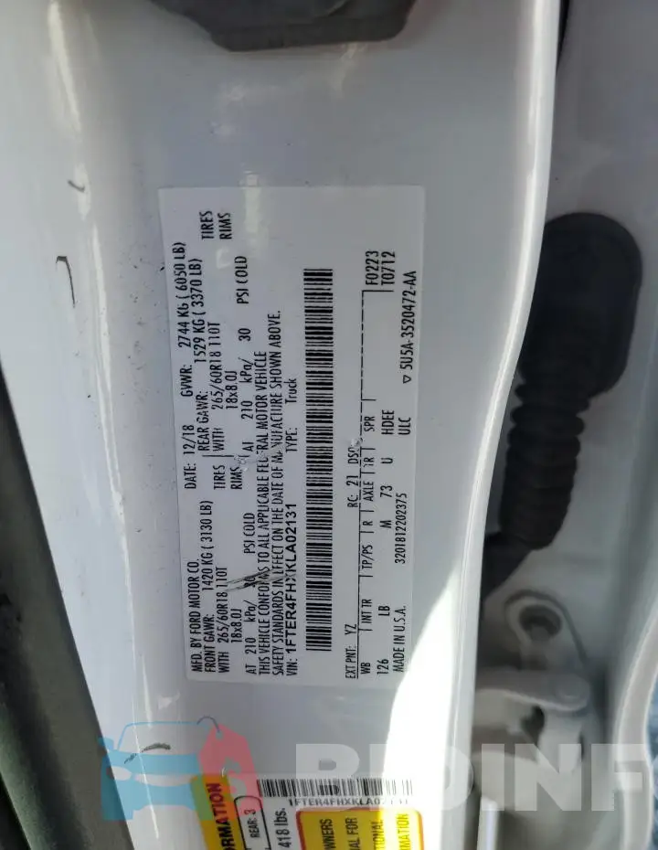 1FTER4FHXKLA02131 Photo# 12