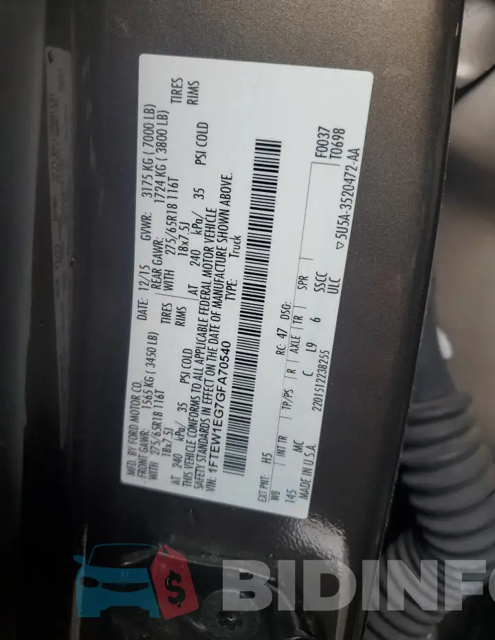 1FTEW1EG7GFA70540 Photo# 12