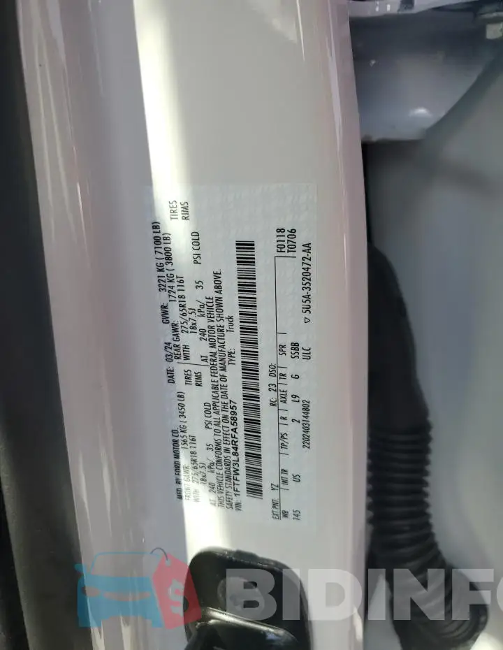 1FTFW3L84RFA58957 Photo# 12