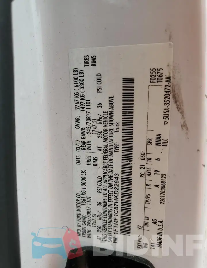 1FTMF1C87HKD22643 Photo# 12