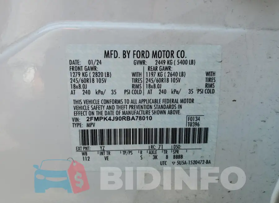 2FMPK4J90RBA78010 Photo# 14