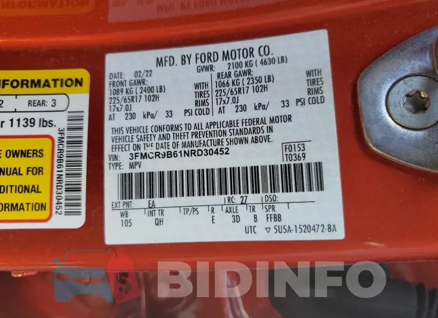 3FMCR9B61NRD30452 Photo# 13