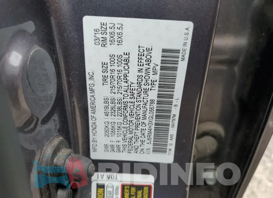 5J6RM4H3XGL056788 Photo# 12