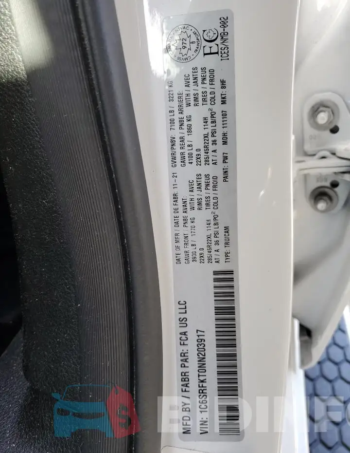1C6SRFKT0NN203917 Photo# 12