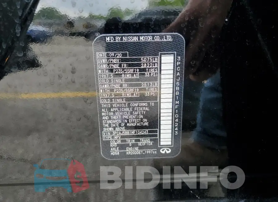 3PCAJ5BB1MF104243 Photo# 12