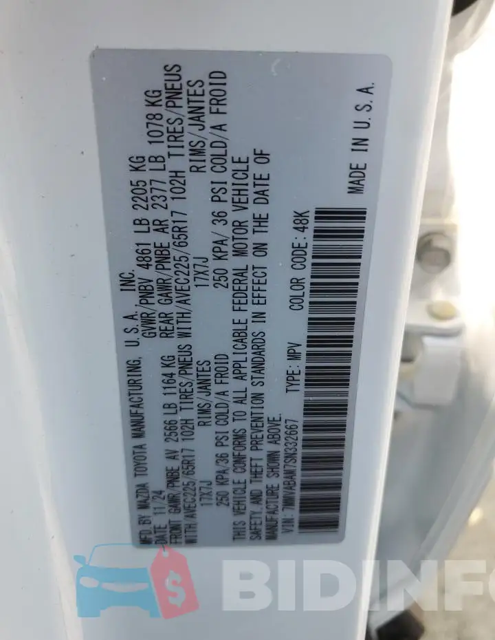 7MMVABAM7SN332667 Photo# 13