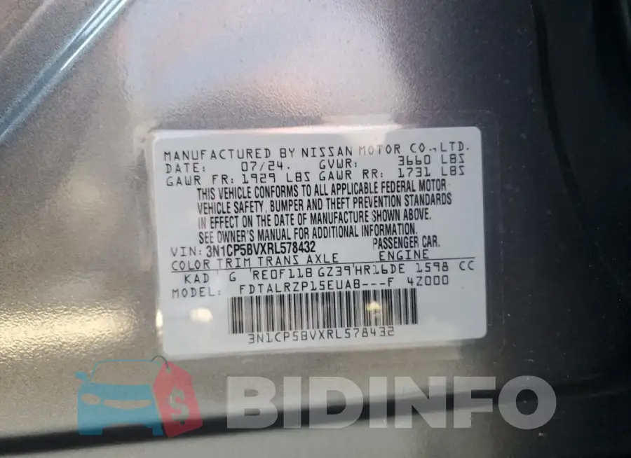 3N1CP5BVXRL578432 Photo# 13