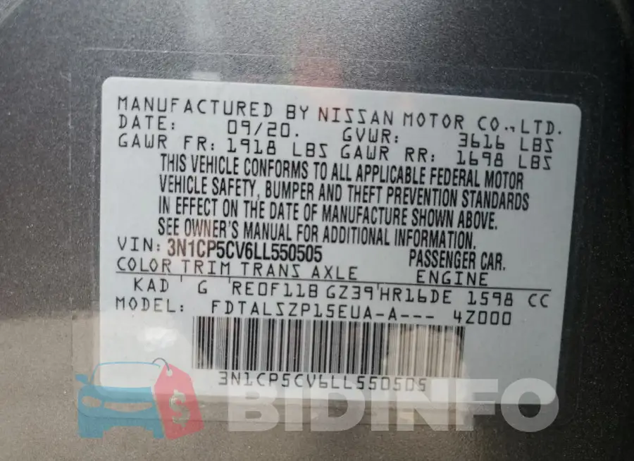 3N1CP5CV6LL550505 Photo# 12