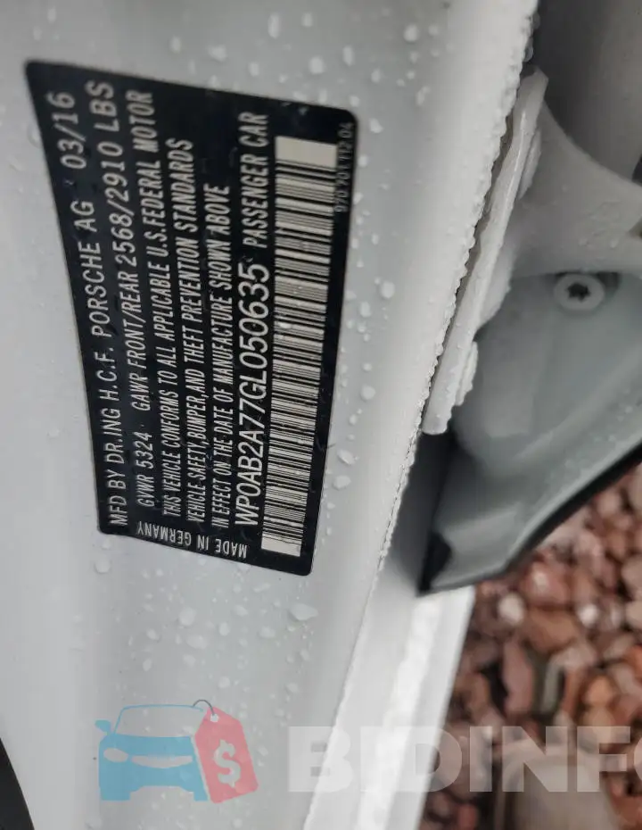 WP0AB2A77GL050635 Photo# 13