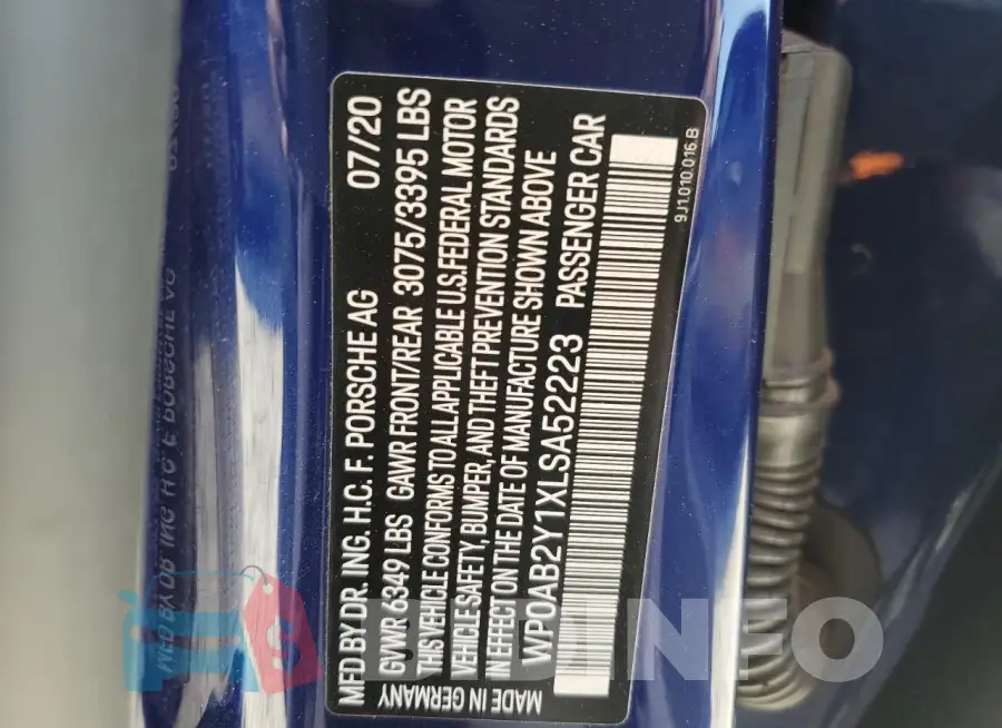 WP0AB2Y1XLSA52223 Photo# 13