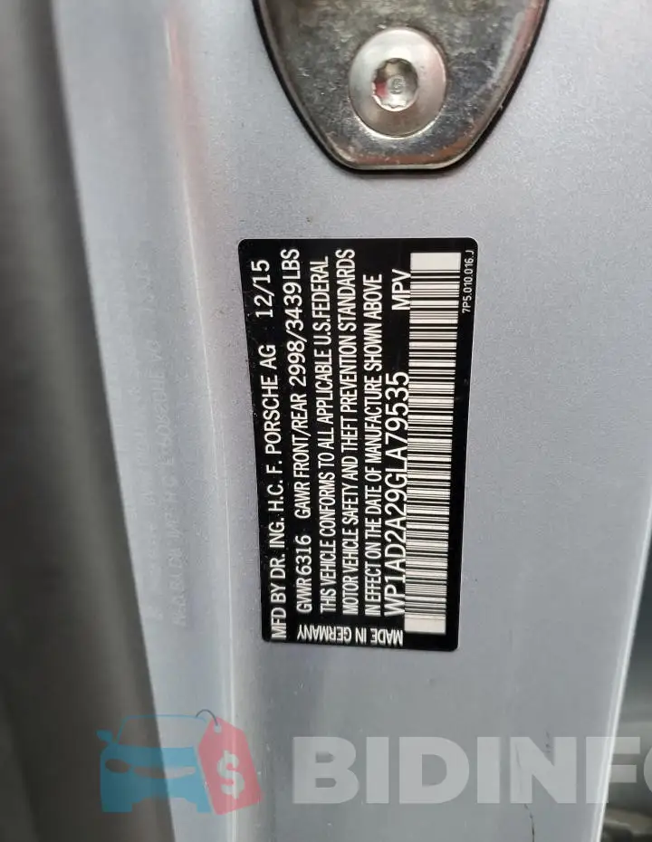 WP1AD2A29GLA79535 Photo# 14