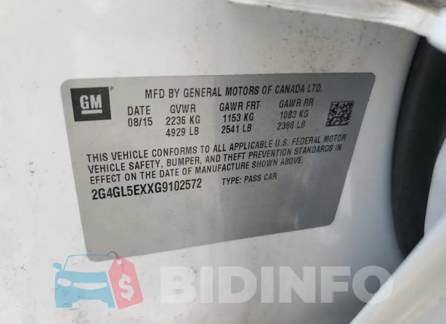 2G4GL5EXXG9102572 Photo# 12