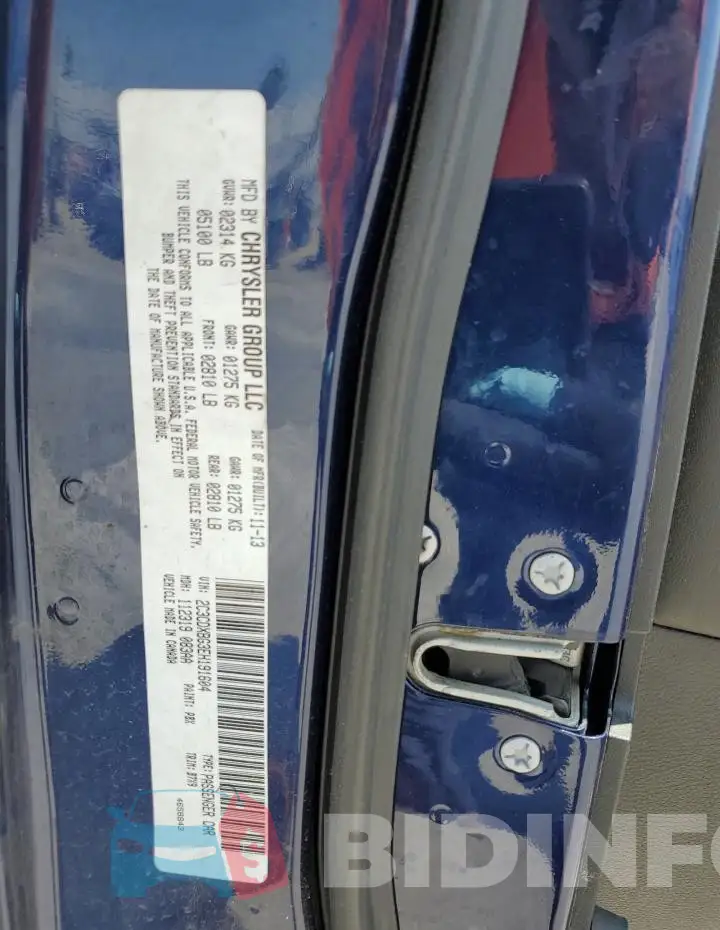 2C3CDXBG3EH191604 Photo# 12
