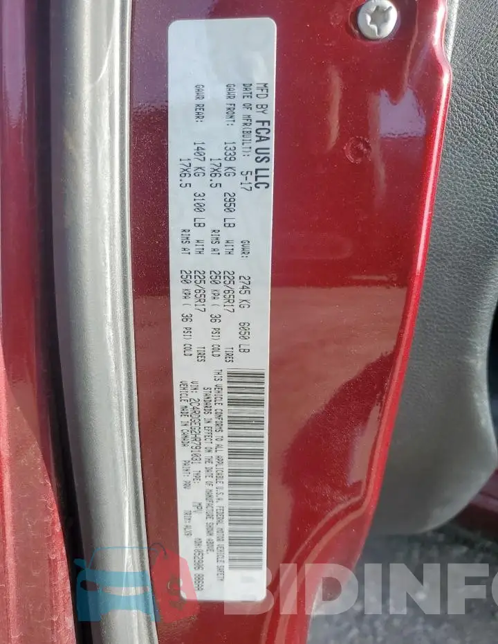 2C4RDGEG2HR791031 Photo# 14