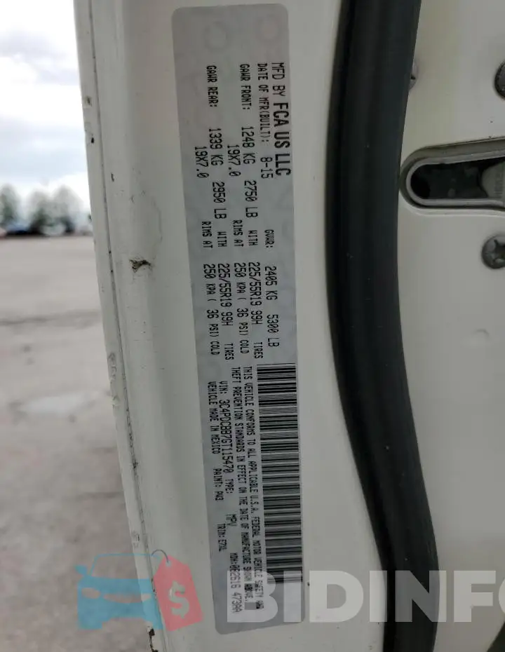 3C4PDCBB7GT115470 Photo# 14