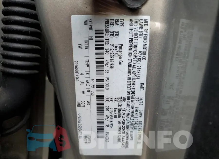 1FADP3K22GL344845 Photo# 12