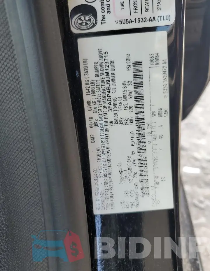 3FADP4BJ9JM123715 Photo# 12