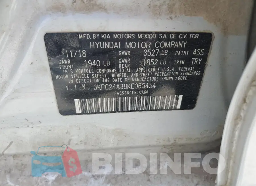 3KPC24A38KE065454 Photo# 12