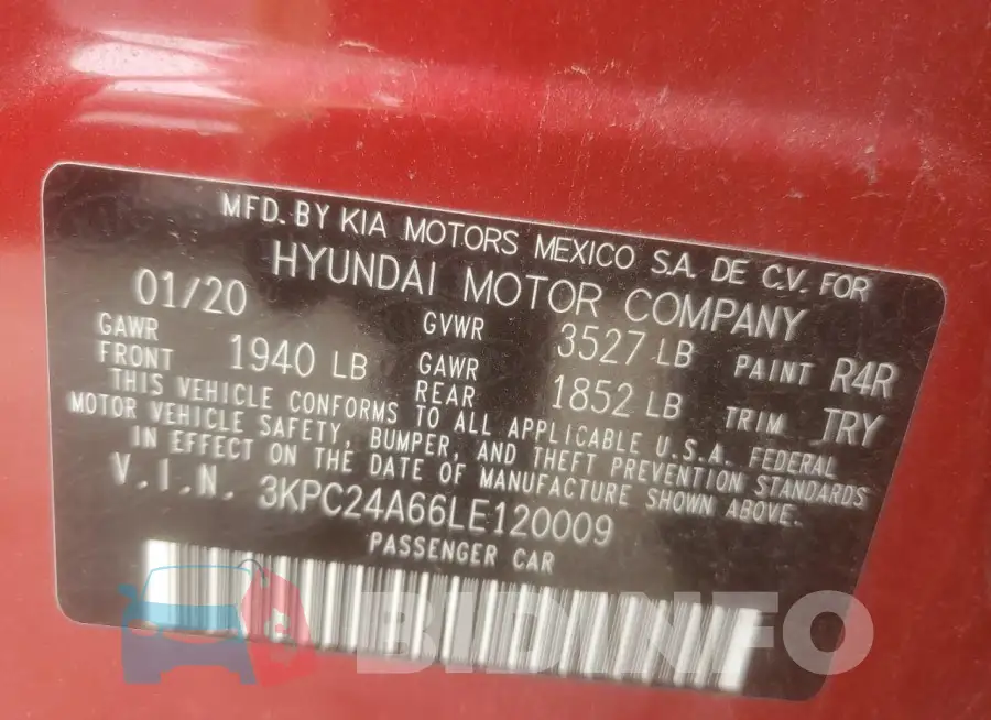 3KPC24A66LE120009 Photo# 13