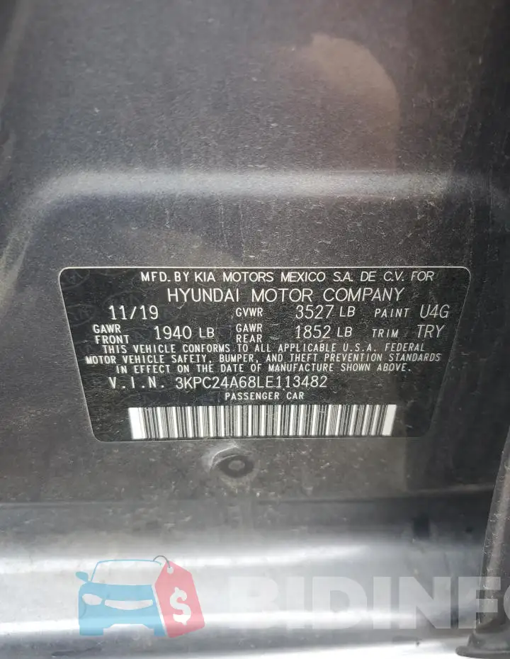 3KPC24A68LE113482 Photo# 12