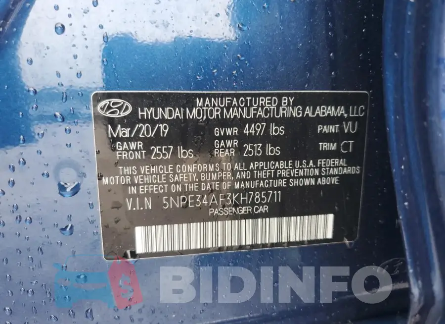 5NPE34AF3KH785711 Photo# 13