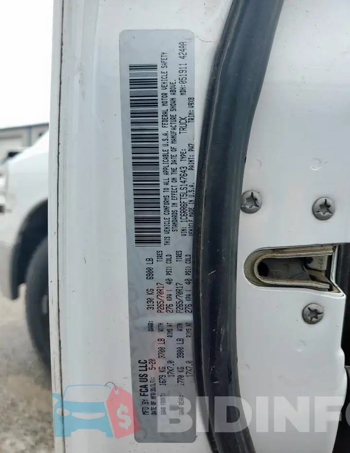 1C6RR6FT5LS147643 Photo# 13