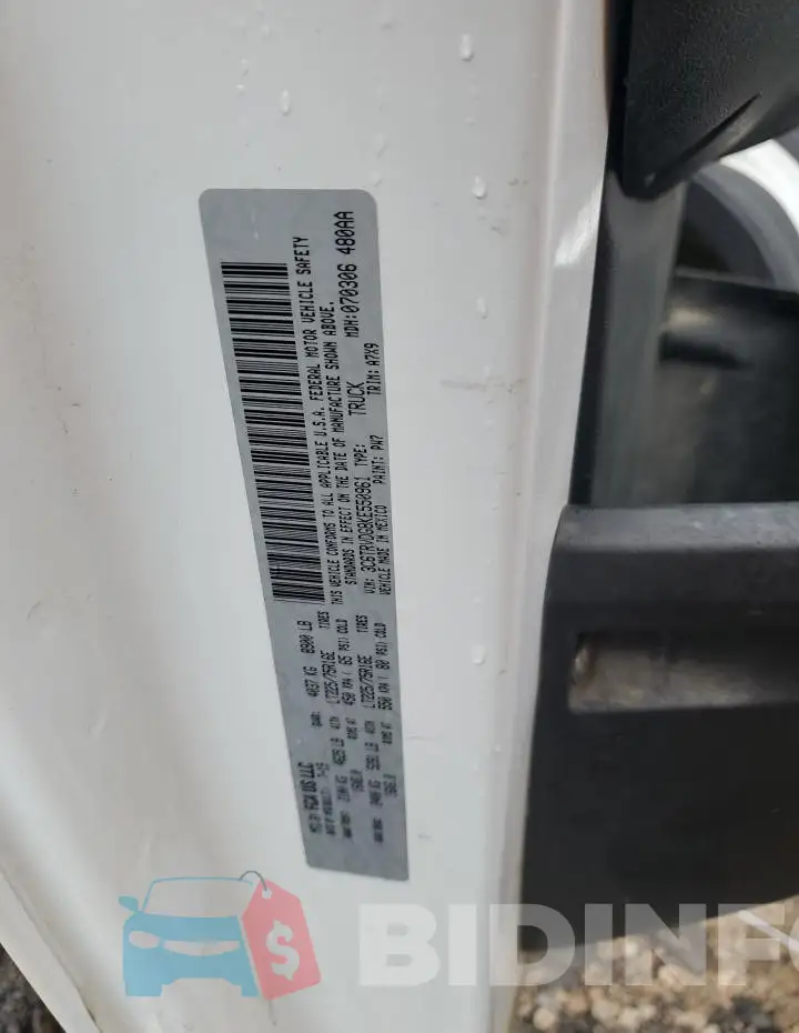 3C6TRVDG8KE550961 Photo# 13
