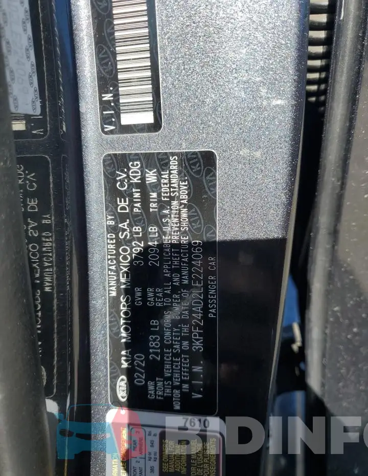3KPF24AD2LE224069 Photo# 12