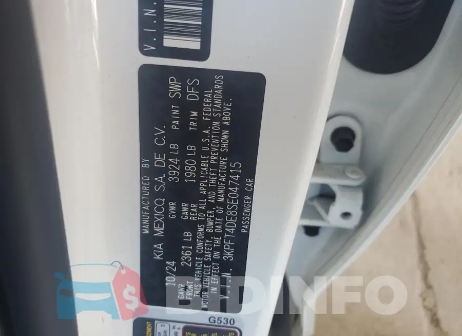 3KPFT4DE8SE047415 Photo# 12