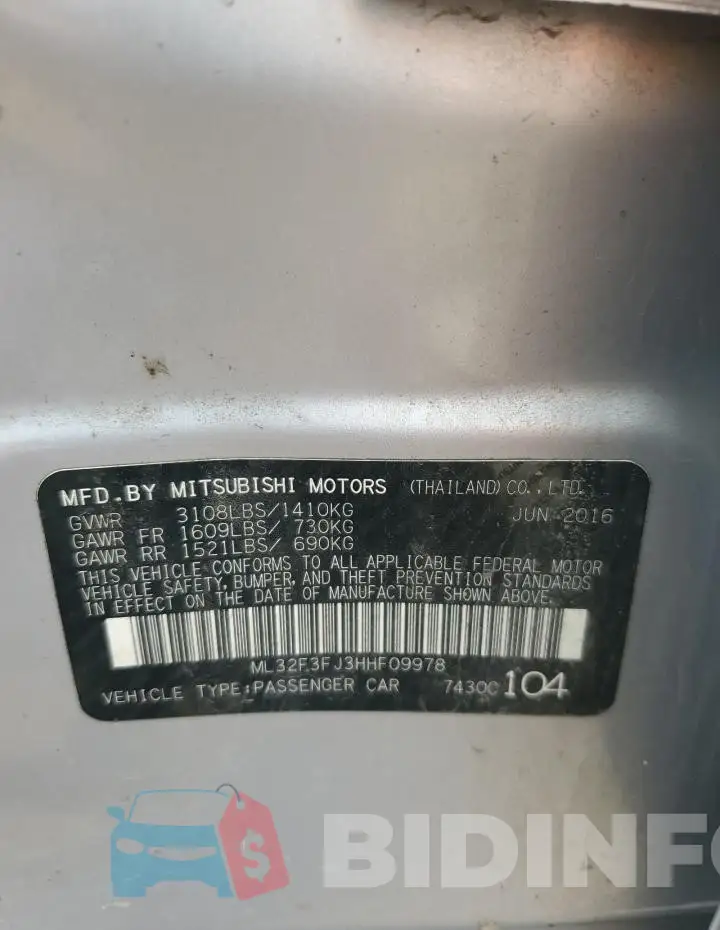 ML32F3FJ3HHF09978 Photo# 12