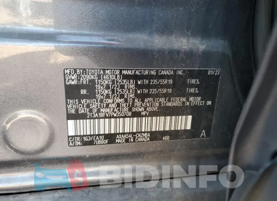 2T3A1RFV7PW350708 Photo# 12