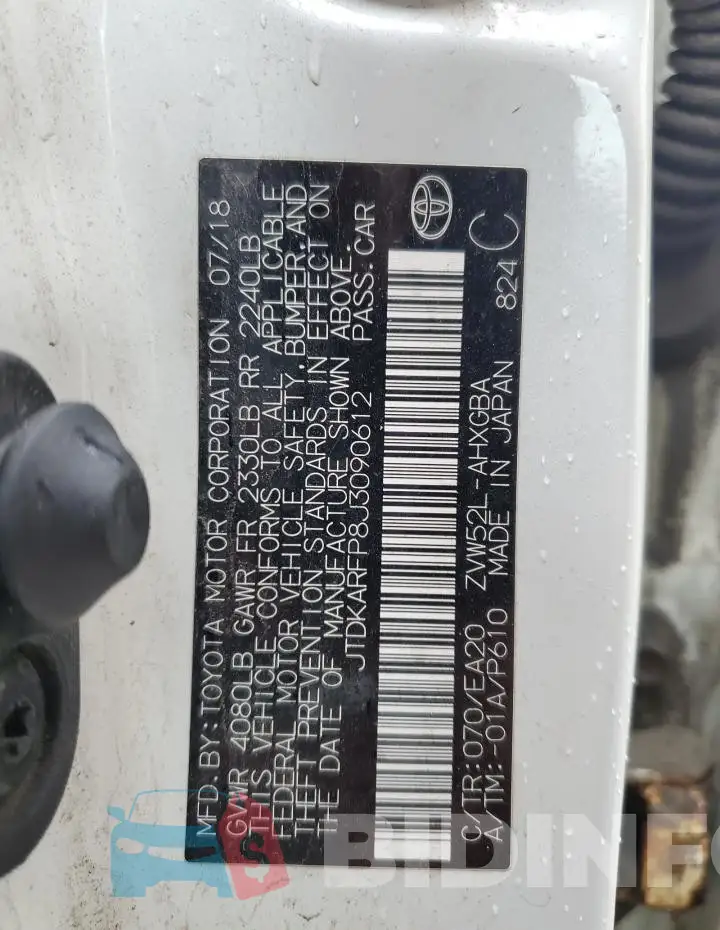 JTDKARFP8J3090612 Photo# 14