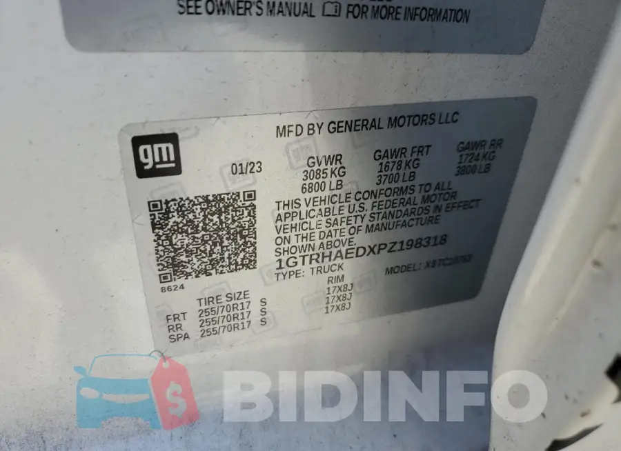 1GTRHAEDXPZ198318 Photo# 12