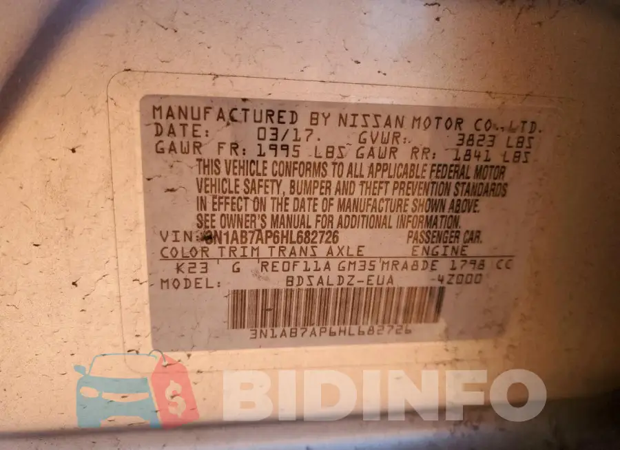 3N1AB7AP6HL682726 Photo# 12
